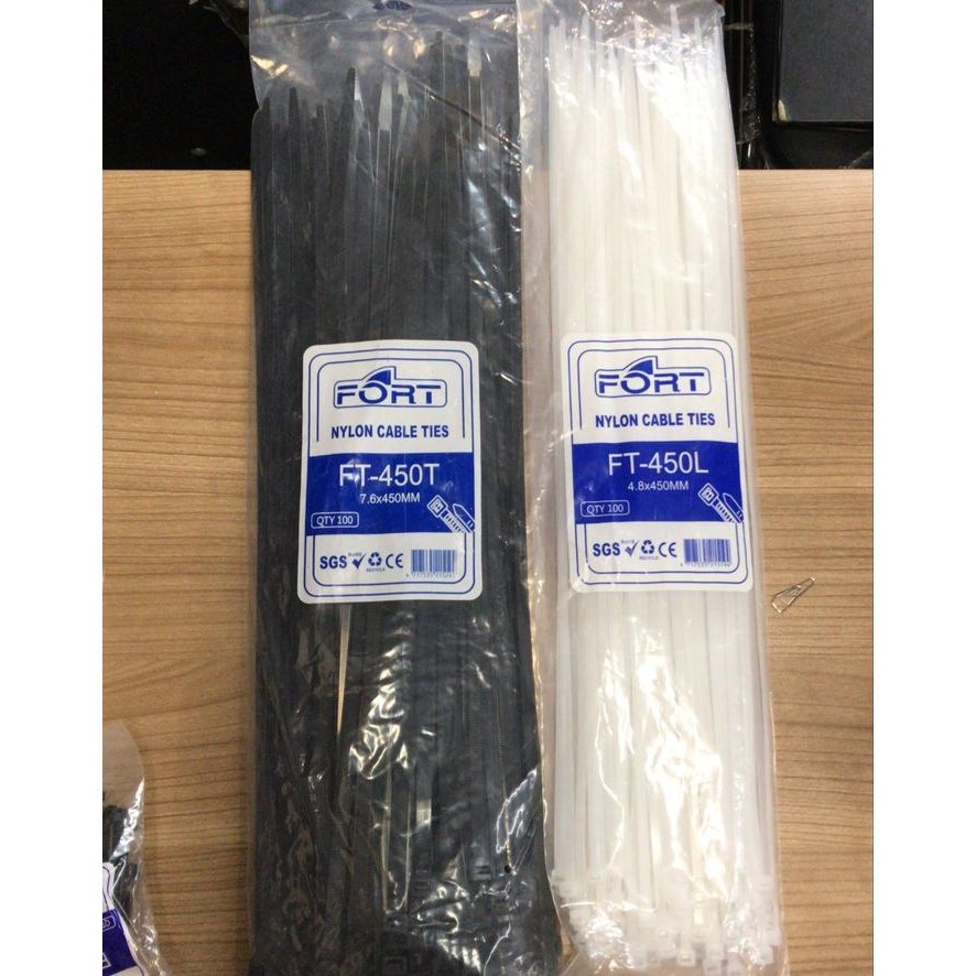 

Kabel Ties Fort 450mm Cable Tie panjang 45cm Hitam / Putih