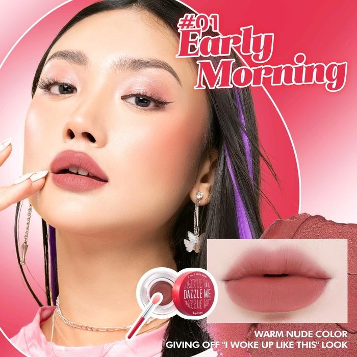 (Allthebest) Dazzle Me 2 in 1 Love Jam Lip Clay Lip Cream Lip Matte Lipstick Lip Tint