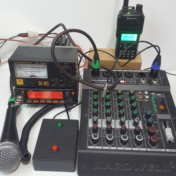 PTT ALINCO DR 135 UNTUK MIXER AUDIO SOUNDCAD V8