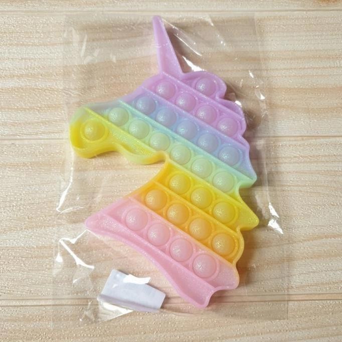 pop it unicorn glitter pop its fidget toy tiktok mainan anti stress