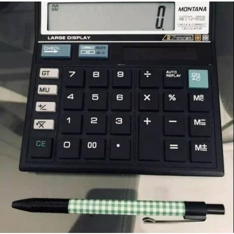 

Kalkulator 12 Digit MONTANA MTC-512 / Calculator Check and Correct ORI