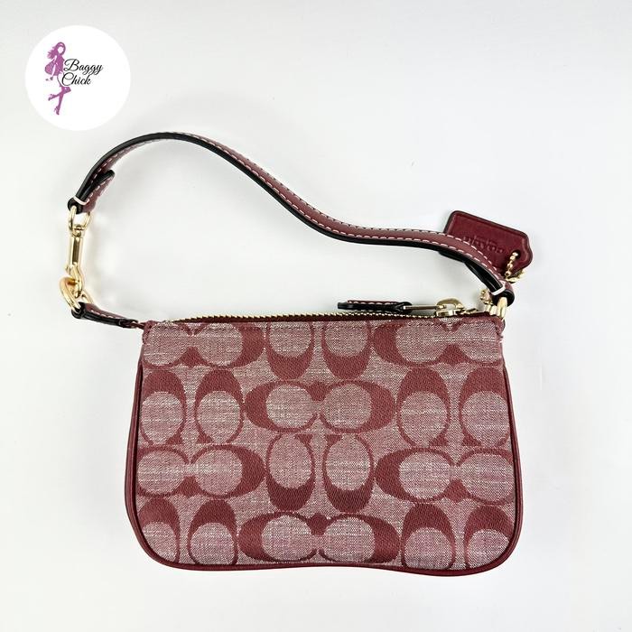 Spesial Coach Ci027 Denim Signature Nolita 15 Multi Maroon