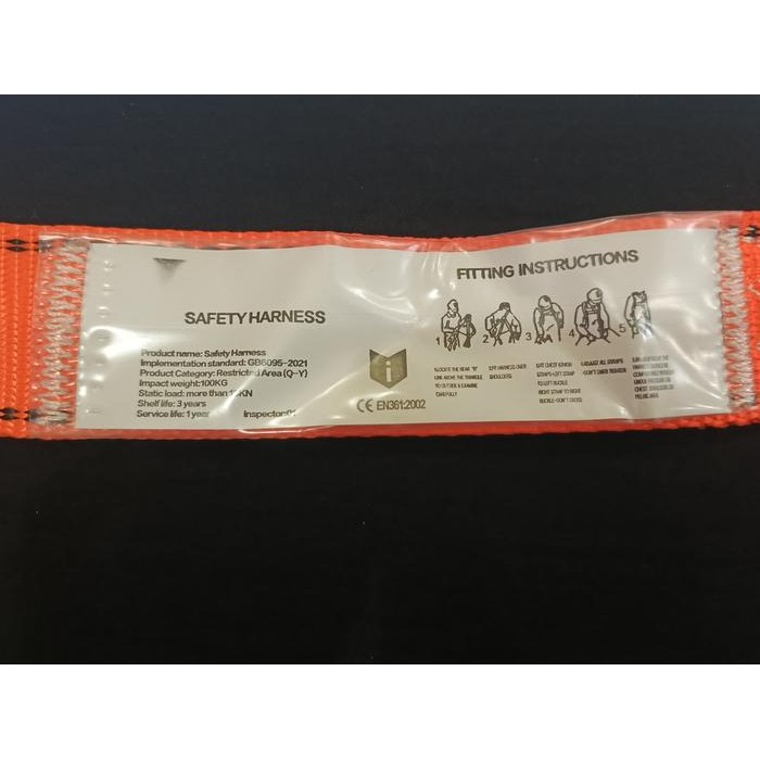 Body Harness Single Hook Safety Body Harness