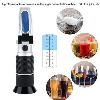 REFRACTOMETER BRIX 0-90% BUAH SIRUP GULA JUICE MADU