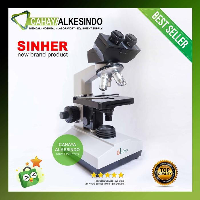 MIKROSKOP XSZ 107BN BINOKULER SINHER BIOLOGICAL MICROSCOPE 107 BN