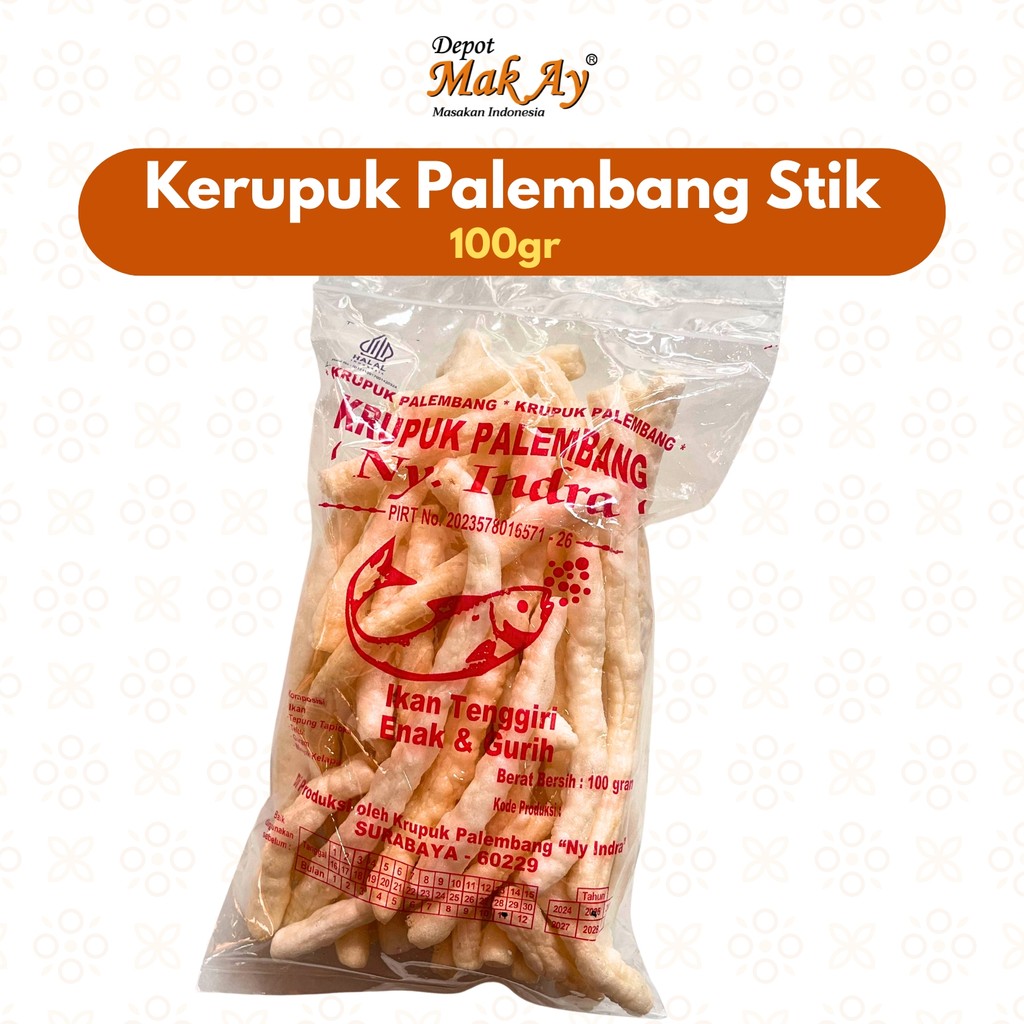

Kerupuk Stik Palembang Ikan Tenggiri 100gr | Camilan | Jajanan | Surabaya | Snack | Makanan | Kuliner | Enak | Nyemil