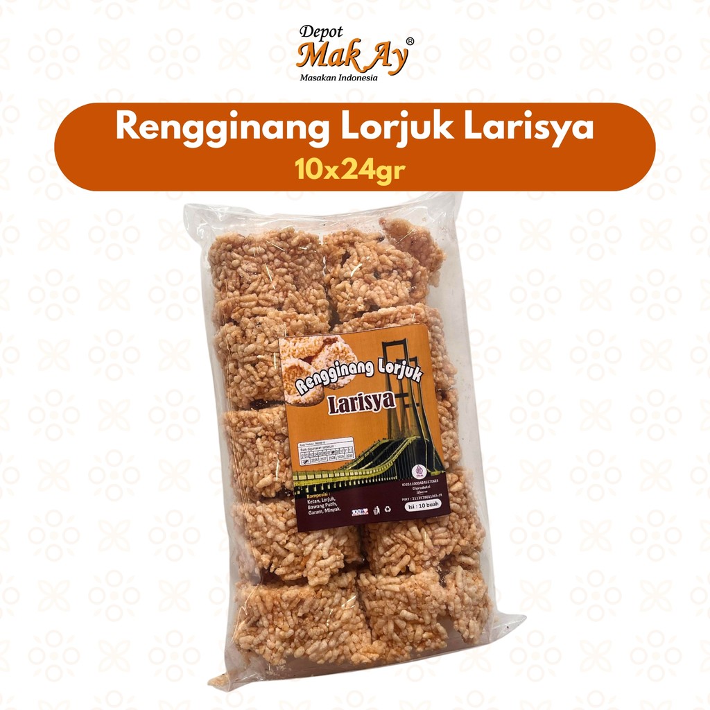

Rengginang Larisya Lorjuk 260gr | Camilan | Jajanan | Surabaya | Snack | Makanan | Kuliner | Enak | Nyemil