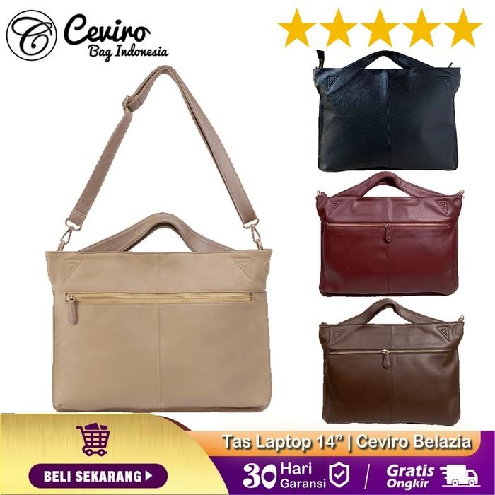 Ceviro Belleza Tas Laptop Premium Cinnamon