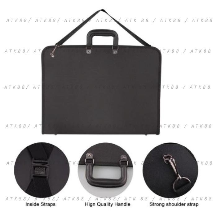 

Baru Drawing Bag Portfolio Artist Case Ukuran A3 - Tas Gambar Premium