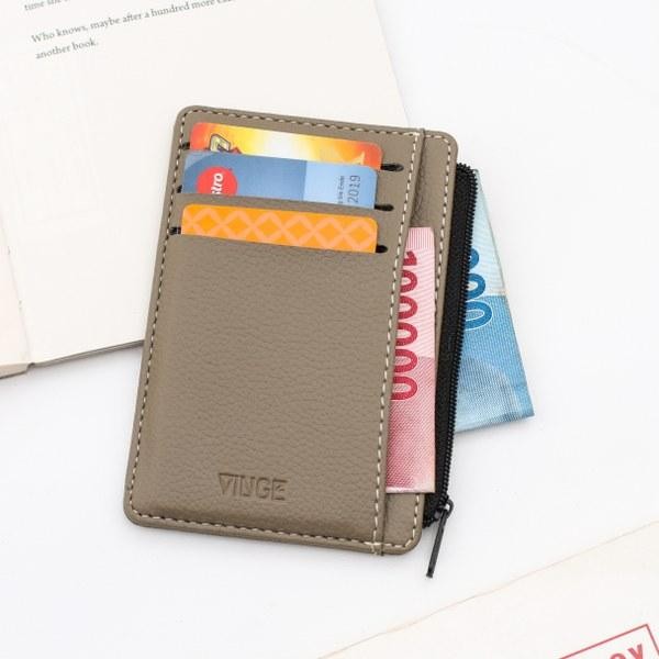 

Baru Card Holder 6 Slot Zipper + 2 Extra Slot + 1 Slot Utama - Dompet Kartu Multifungsi