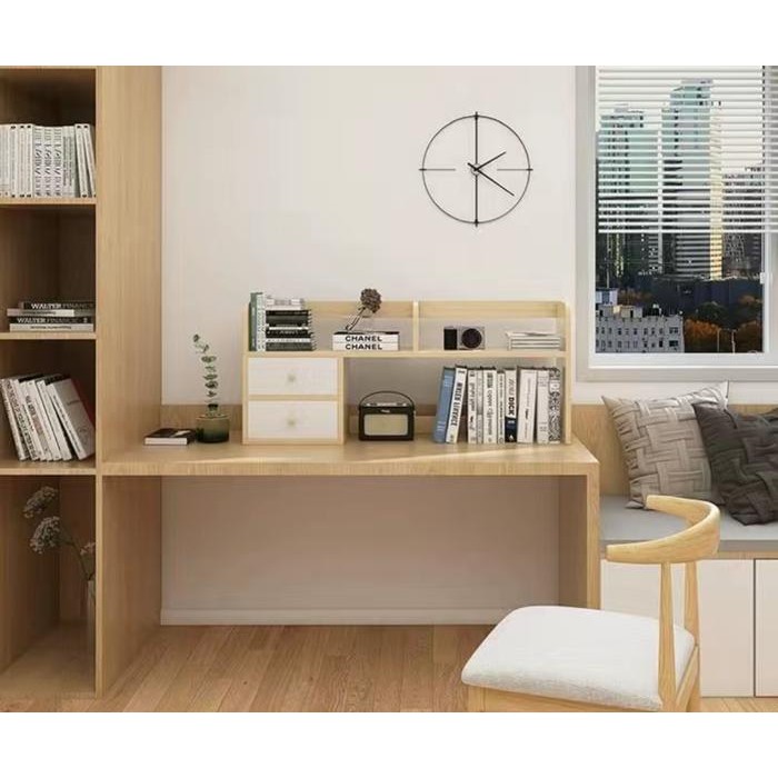 

Baru Rak Buku Desktop Adjustable Penyimpanan Makeup Multifungsi FU