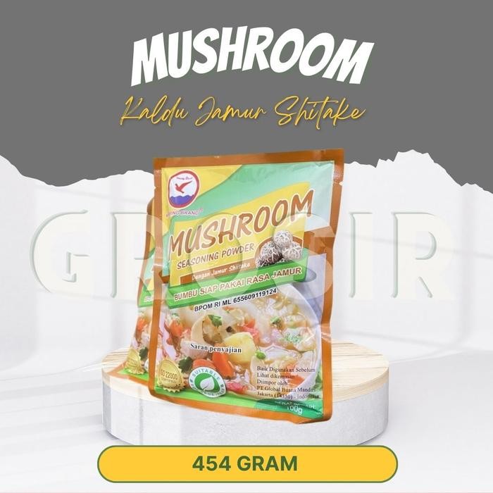 

Kaldu Jamur Shitake / Mushroom Seasoning Powder Herring Brand 454 Gr