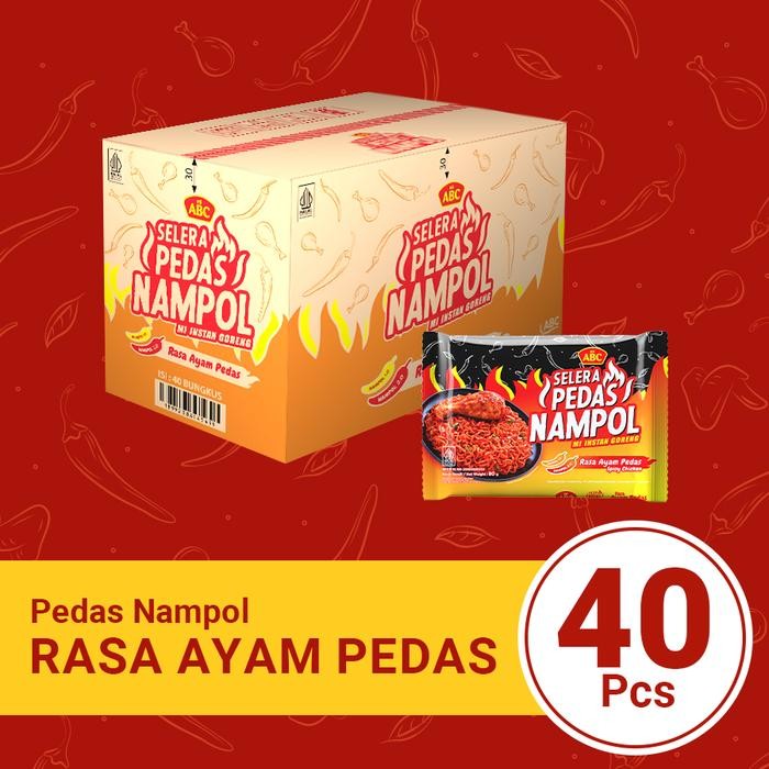 

Mie ABC Pack Selera Pedas Nampol Rasa Ayam Pedas (1 Ctn)