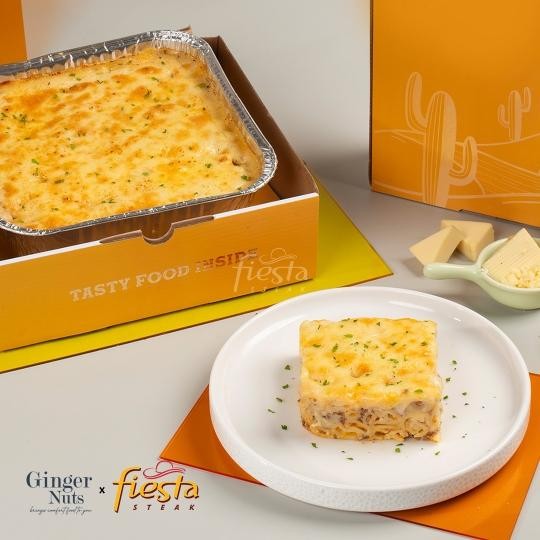 

Gingernuts x Fiesta Steak Mac n Cheese/ Macaroni - Beff