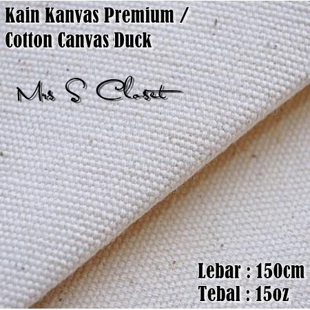 Kain Premium Kanvas Katun / Kain Canvas Cotton Duck / Totebag Kanvas