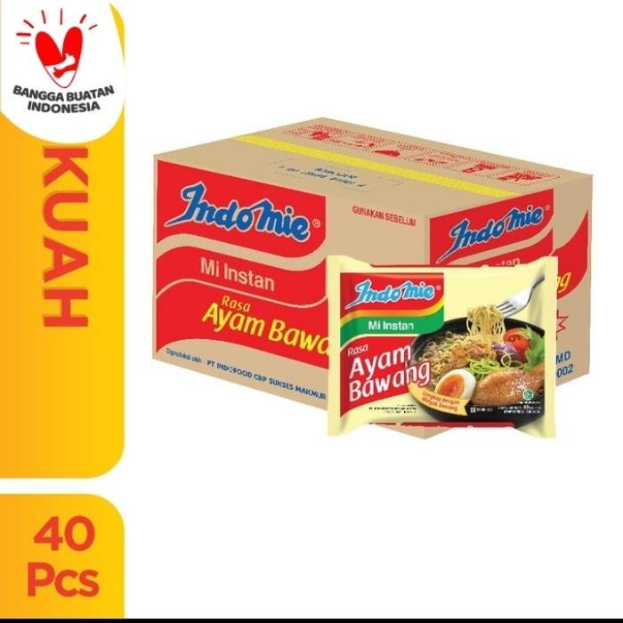

Indomie Ayam Bawang 1 dus 40 pcs indomi mie instan