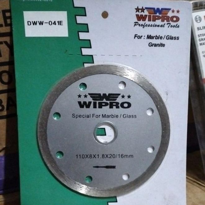 WIPRO Diamond Wheel Wet 4" Mata Potong Keramik Kaca Granit 4 Inch DWW-041E