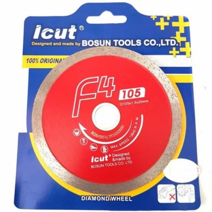 mata potong gerinda keramik granit beton bosun f4 diamond wheel 4"