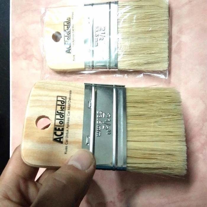 

KUAS POLITUR VERNISH ACE 21/2" /KUAS LUKIS/KUAS CAT MOTIF DEKORASI
