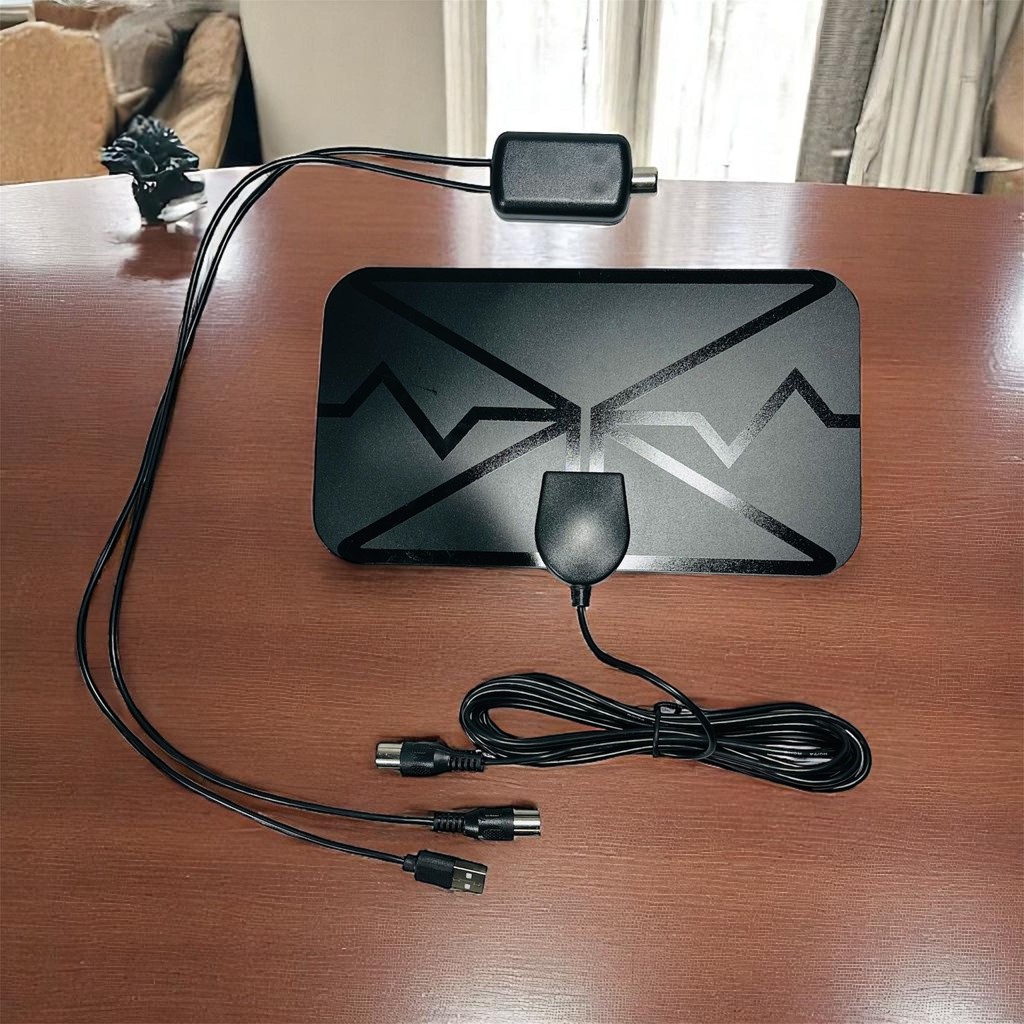 [Bagusnya] TFA Antena TV Digital Indoor DVB-T2 25dB with Signal Booster - T091