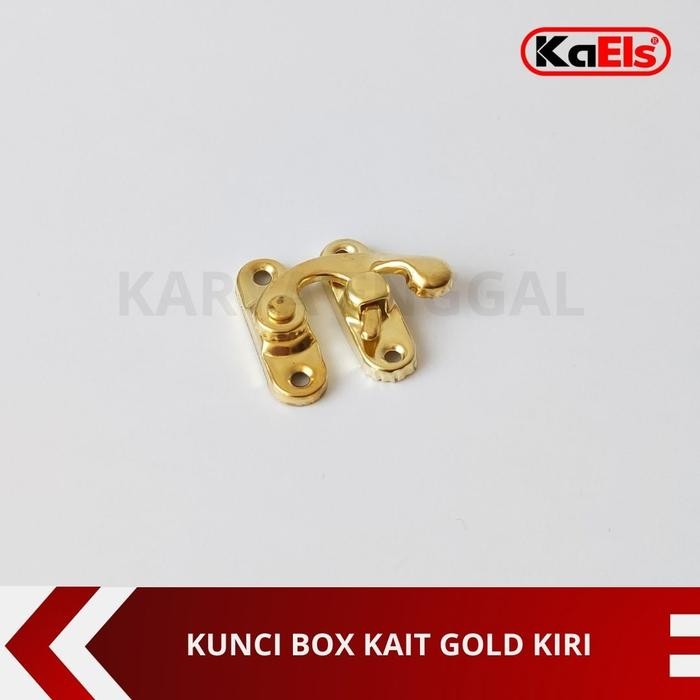 Kunci Box Gold Emas Gerendel Pengait Box Kotak Perhiasan Sovenir Kiri