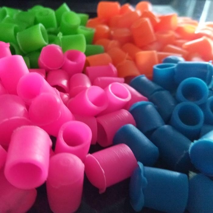 Karet Gelas untuk Lemari Aluminium / Tutup Karet Gelas Warna Warni