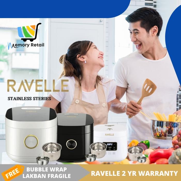 RAVELLE Rice Cooker Low Carbo Mewah Elegan Low Watt Penanak Nasi Magicom