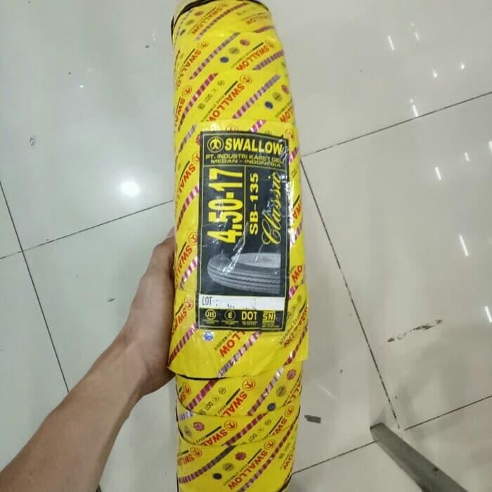 Paketan Ban Luar Swallow Classic Uk 400 Dan 450 Ring 17 /2 Ban Dalam