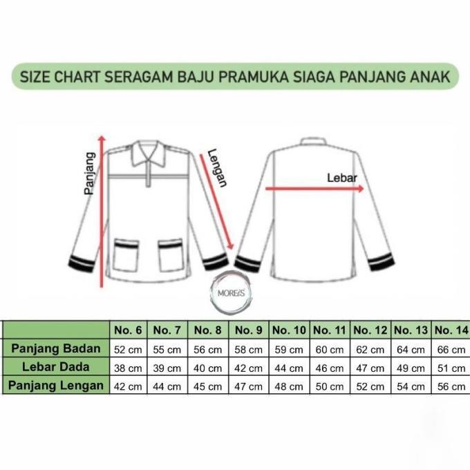 (Allthebest) ''Salle" Seragam Pramuka Siaga Panjang Bahan Rapilo/Laricci Perempuan Termurah