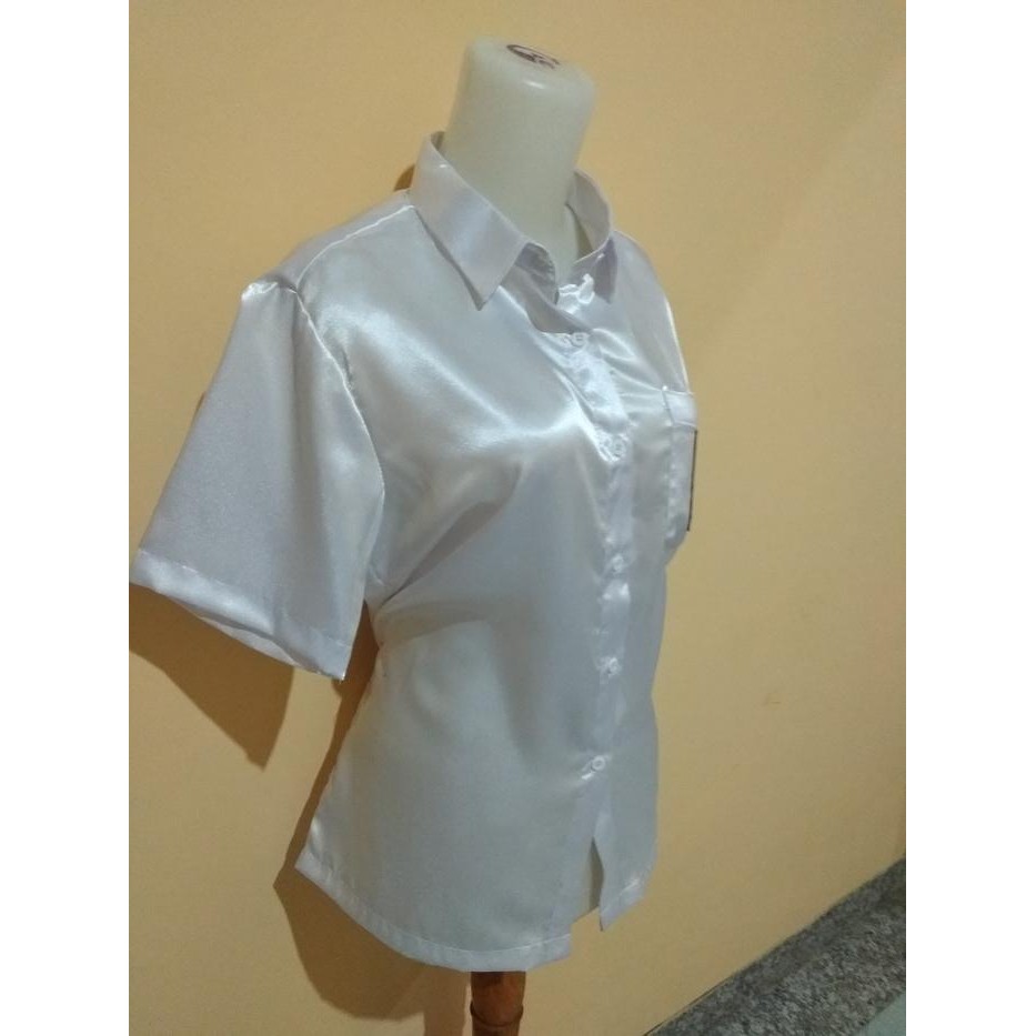 (Allthebest) ATASAN BAJU SERAGAM SATIN SMA