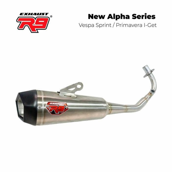Knalpot R9 Alpha Series Yamaha Aerox 155 Asli Original R9 Pnp