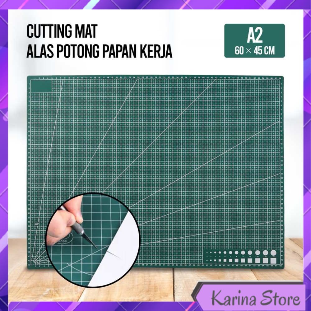 

TAFFWARE WORKING PAD CUTTING MAT ALAS POTONG PAPAN KERJA A2 UKURAN 60X45CM - QJ3