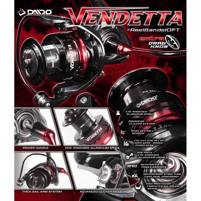 Reel Daido Vendetta Extra Drag Knob