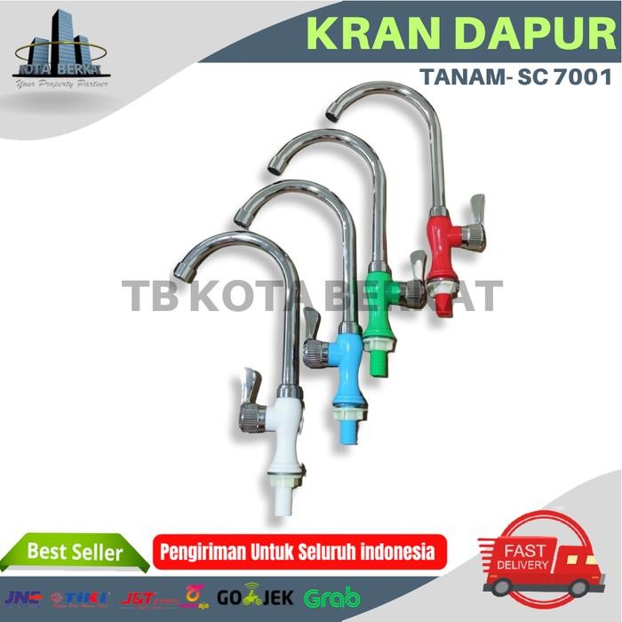 KRAN TEMBOK DAPUR / KRAN CUCI PIRING / KRAN ANGSA ISCO