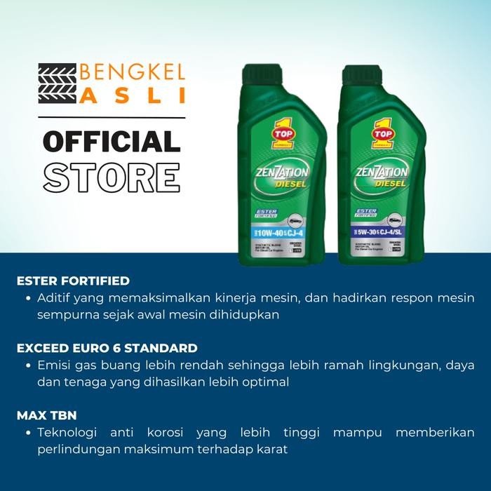 Oli Mobil Diesel TOP 1 ZENZATION DIESEL SAE 5W-30 5 Liter