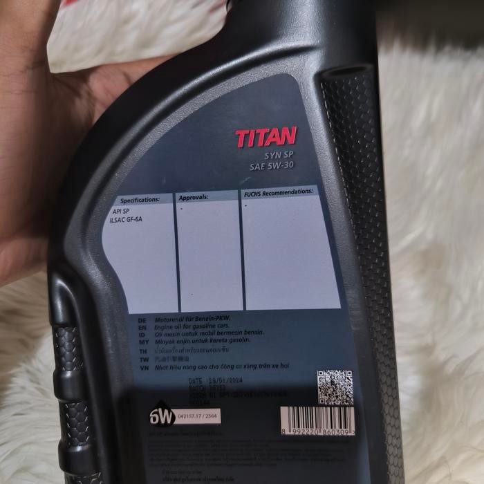 Fuchs Titan Syn Fully Synthetic Engine Oil 1 L FCC