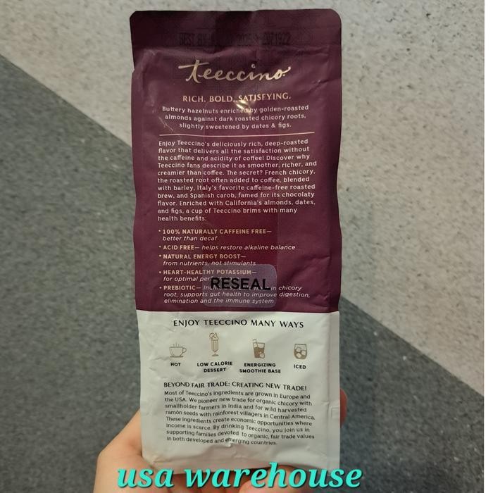 

Teeccino Chicory Herbal Coffee Acid Free With Prebiotic 312 Gr