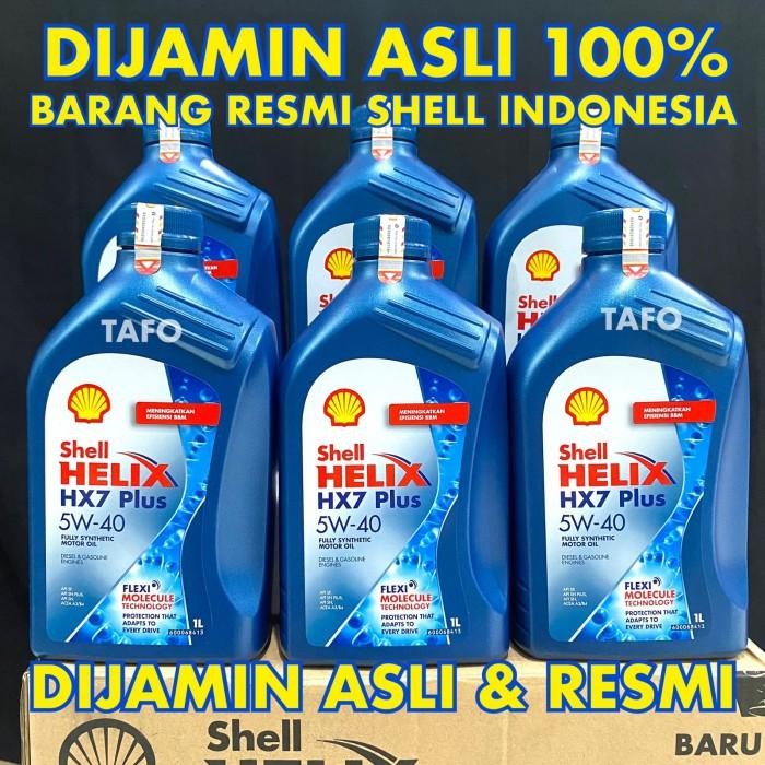 SHELL HELIX HX7 5W-40 1 LITER / SHELL HX7 PLUS 5W40 ASLI RESMI