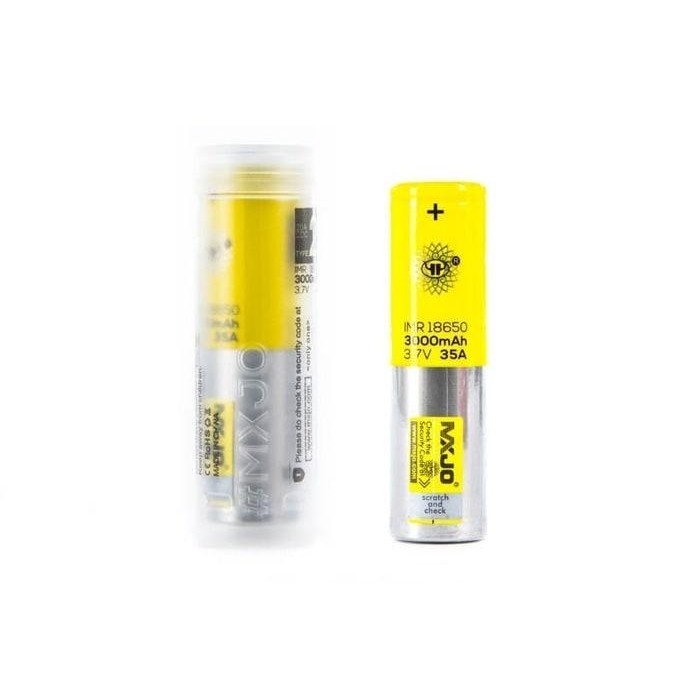 Baterai Mxjo 18650 3000Mah New Desaign 2016 Aut And Original Garansi