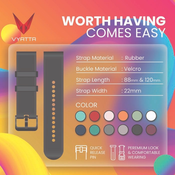 FITME STRAP S 20MM FOR VYATTA FITME SMARTWATCH