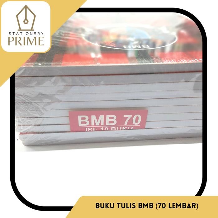 

Buku Tulis Bmb Campus 70 Lembar ( 1 Pack Isi 10 Buku )