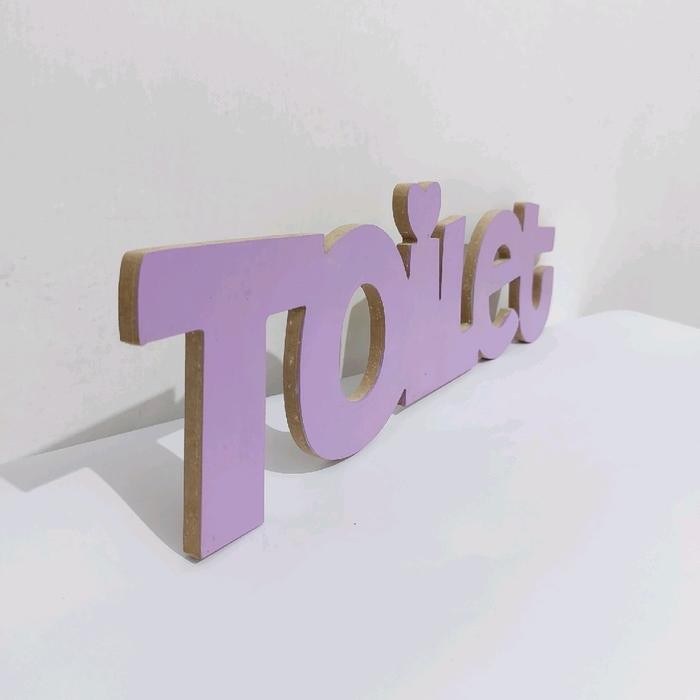 [COD]HANDMADEKU-DEKORASI GANTUNG AESTHETIC TULISAN TOILET UKIR