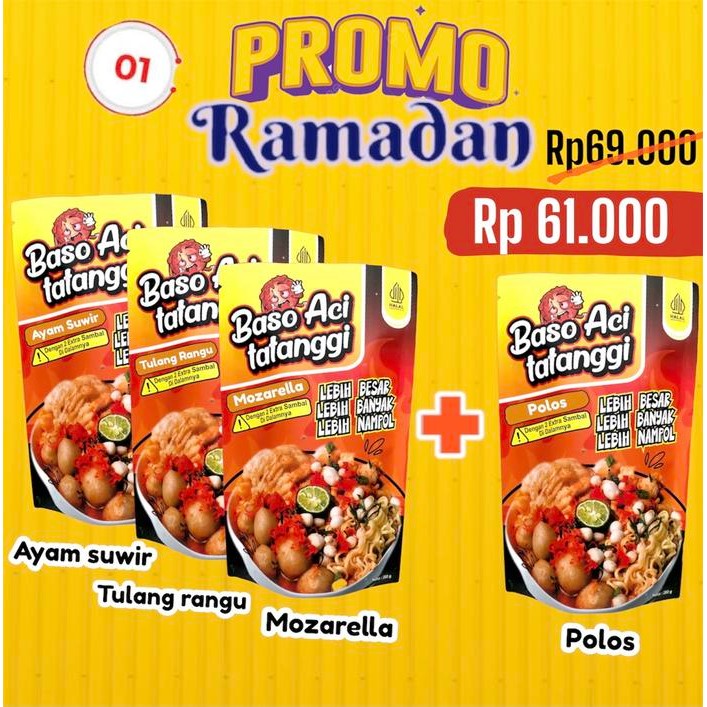 

Diskon! Promo Paket Ramadan 3+1 Baso Aci Hampers Lebaran Idul Fitri