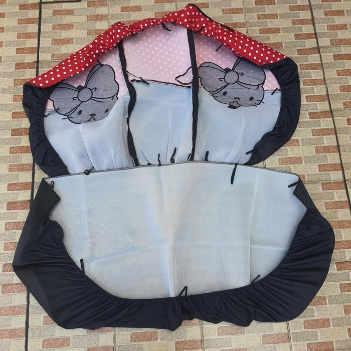 

Cover Jok Mobil Hello Kitty / Set Mobil Hello Kitty / Sarung Jok Mobil Set Kitty