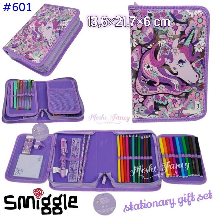 

Smiggle Midi Zip Kit Stationary Gift Set Motif Unicorn / Pencil Case Set Smiggle Unicorn / Set Alat