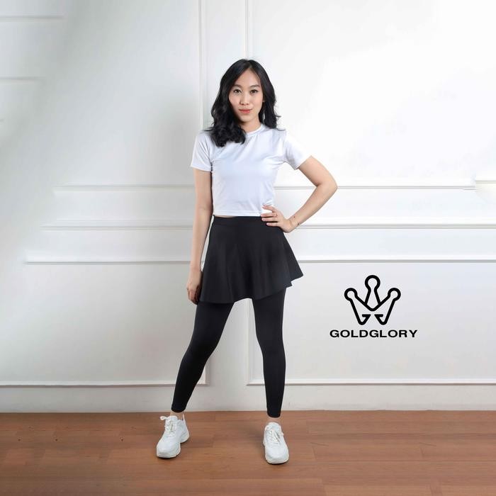 GOLDGLORY ROK LEGGING OLAHRAGA WANITA SKIRT SPORT SENAM OLAHRAGA MUSLIM