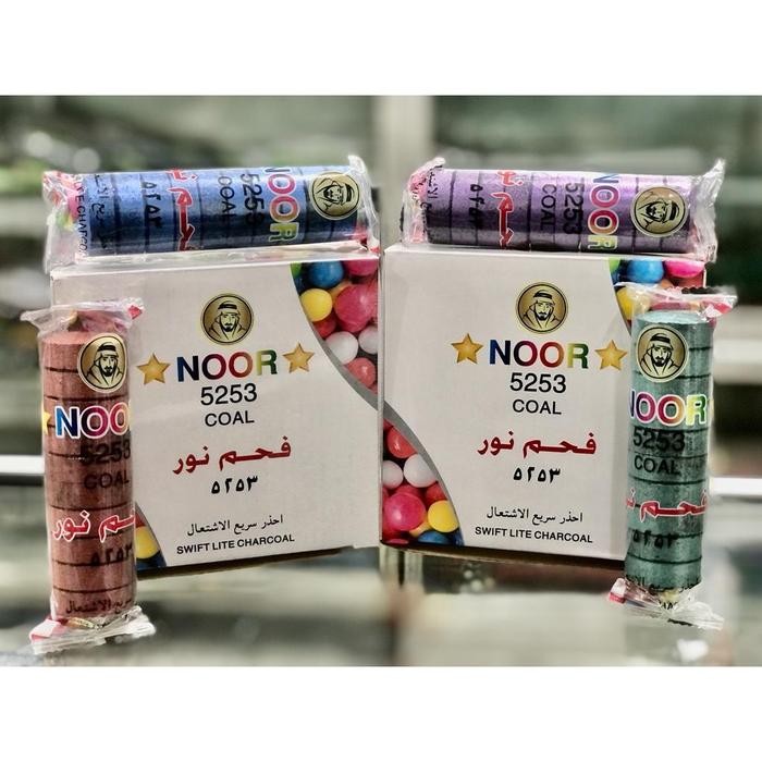 

Arang Magic Noor Rainbow Warna Warni Isi Sebox 80 Pcs Areng