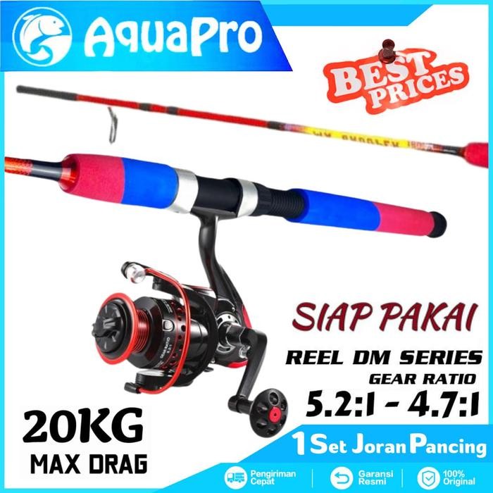 Daiwa Sportindo - 1 Set Alat Joran Pancing Laut Ma One Eva Power Solid Fishing Reel Pancing Spinning