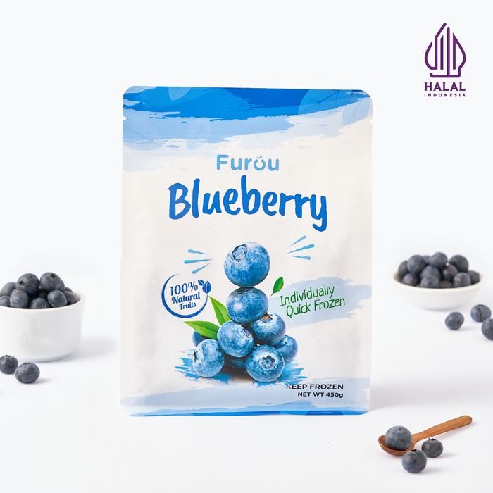 

ASLI Frozen Blueberry (IQF) Buah Bluberi Beku 450 gram READY STOCK