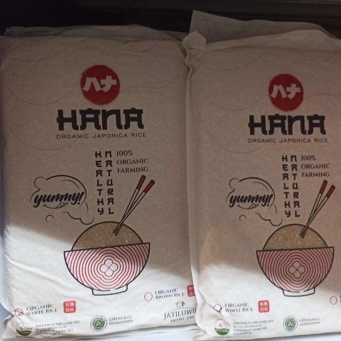 

Promo Terlaris hana organic japonica white rice 2kg Ready